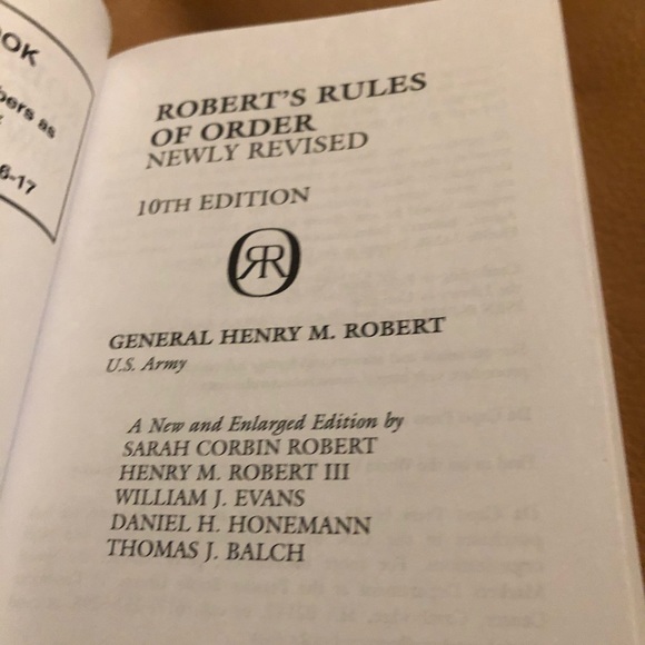 📚 Robert’s Rules of Order Newly Revised - Picture 3 of 14